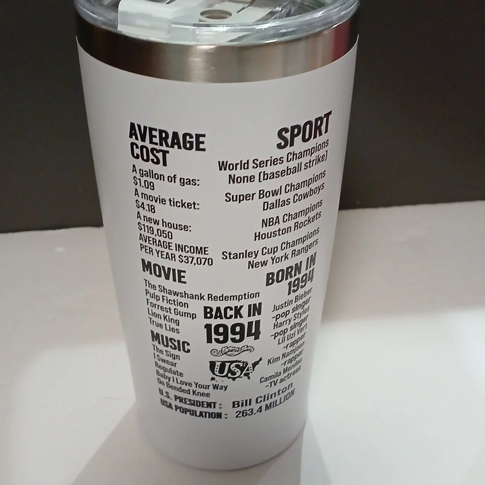 Vintage 1994 Tumbler 20 Oz. and Socks Gift Set